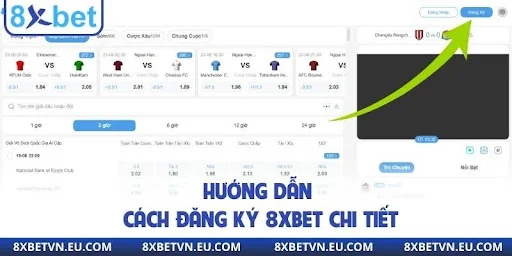 Hướng dẫn cách đăng ký 8xbet chi tiết