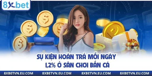 Sự kiện hoàn trả mỗi ngày 1,2% ở sân chơi bắn cá