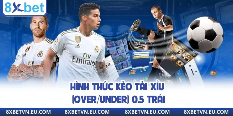 Hình thức kèo tài xỉu (Over/Under) 0.5 trái
