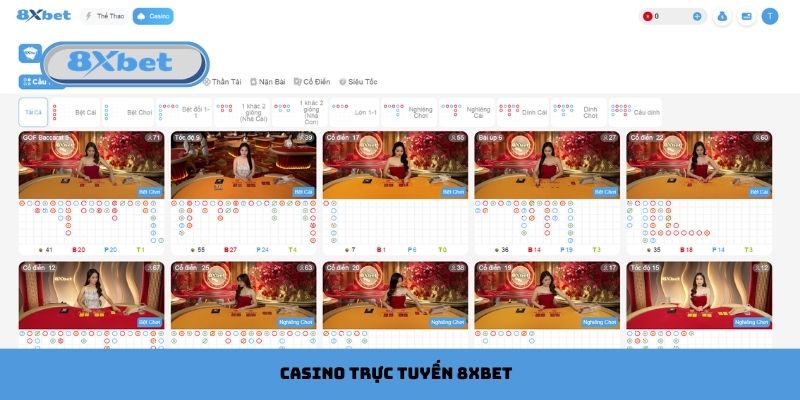 Casino Trực Tuyến 8xbet Trải Nghiệm Sòng Bài Uy Tín