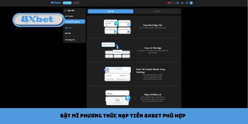 Nạp Tiền 8xbet Nhanh Gọn, An Toàn, Sẵn Sàng Chơi Ngay
