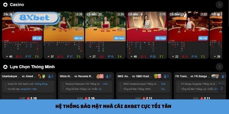 Nhà cái 8xbet mang đến trải nghiệm cá cược cực xịn