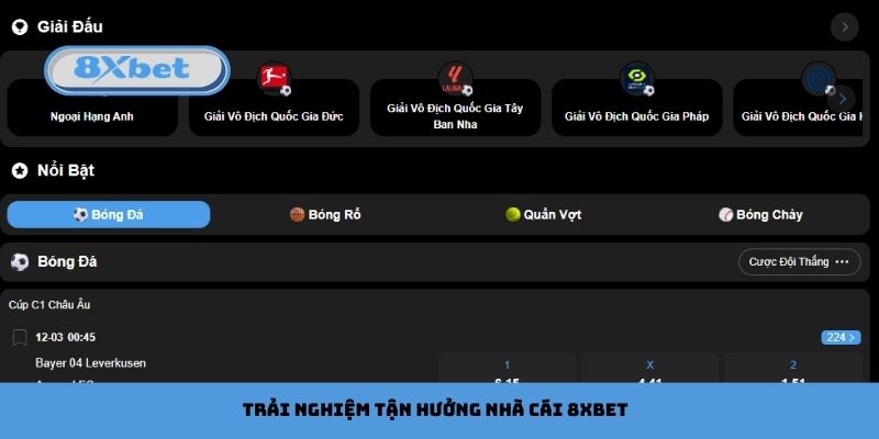 Trải nghiệm vượt trội khi lựa chọn tận hưởng nhà cái 8xbet